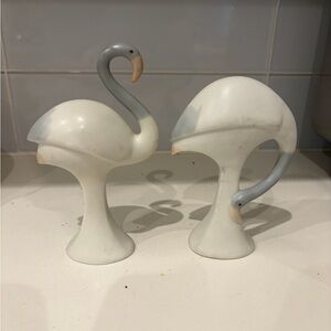Vintage Flamingos Crowning Touch Japan Porcelain